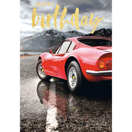 Picture of HAPPY BIRTHDAY CARD SPORTS CAR